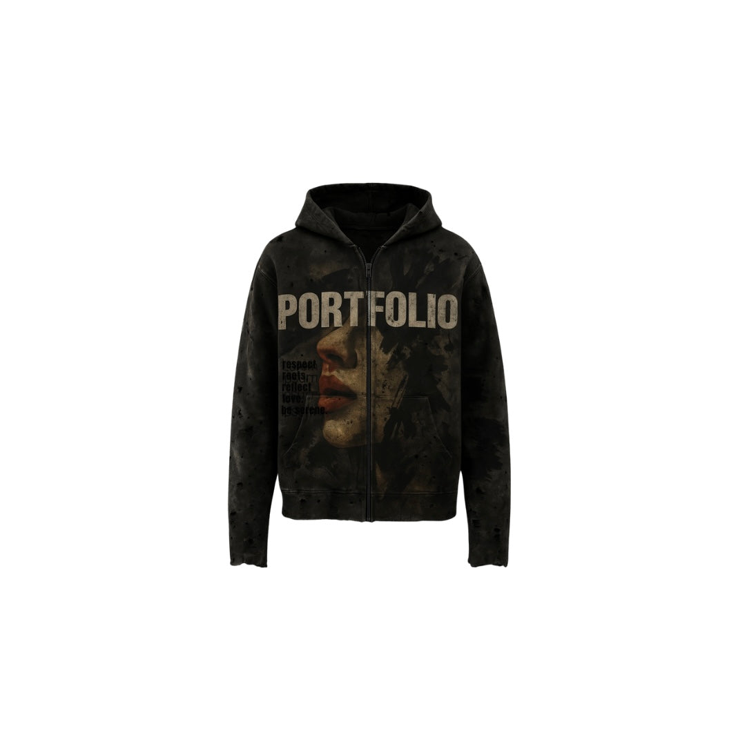 'Gallery Grime' Zip Up